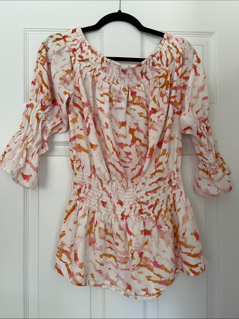 CAbi Drop Off Peplum Blouse